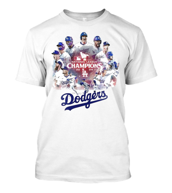Los Angeles Dodgers 2024 National League Champions World Series All Players Dodgers T-Shirt