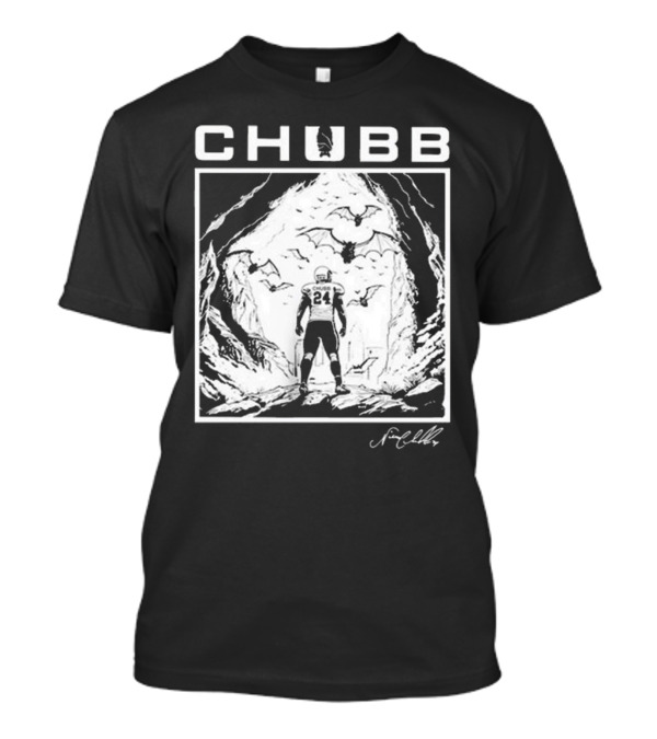 Cleveland Chubb 24 Bat Cave Scene By Nick Chubb T-Shirt