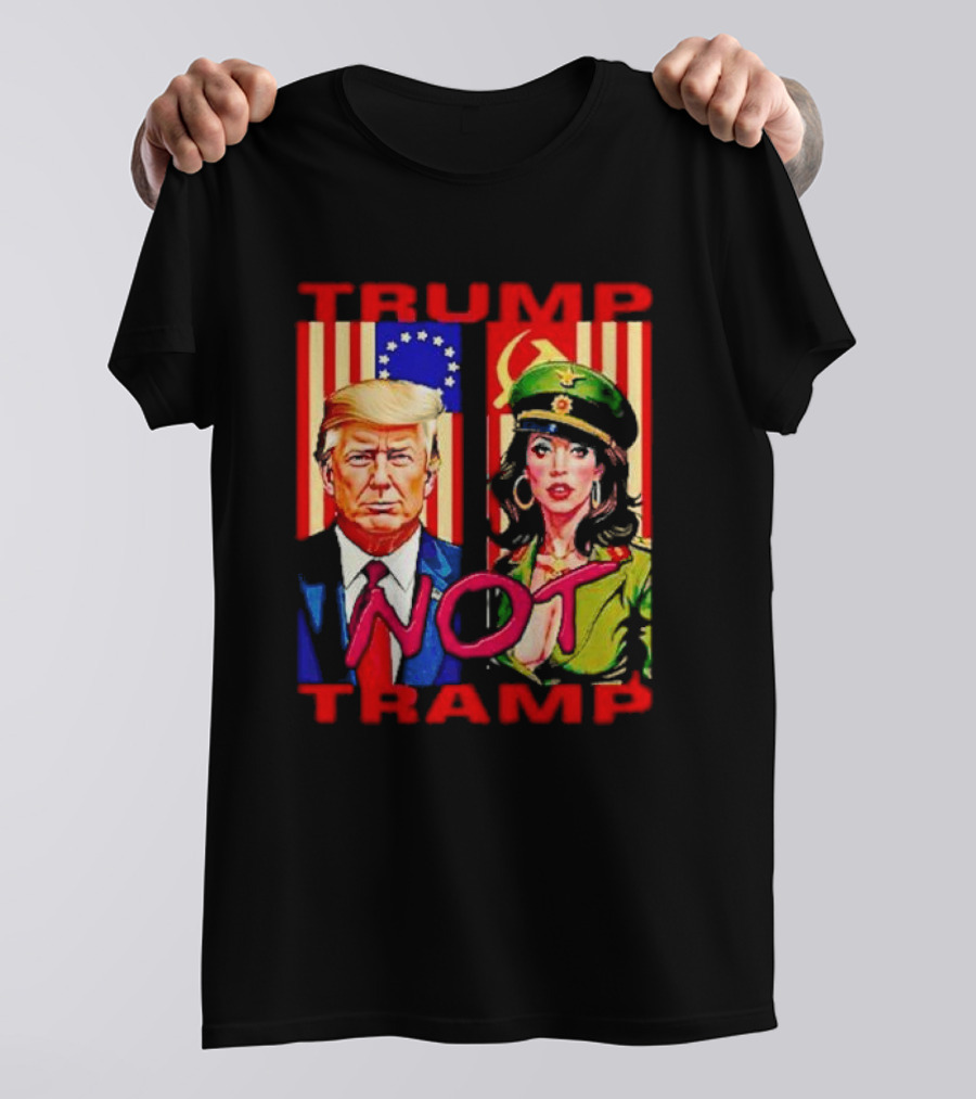 Trump NOT Tramp Anti Kamala Image T-Shirt