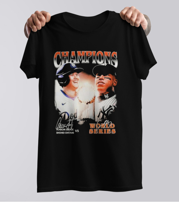 Champions Aaron Judge Vs Shohei Ohtani World Series T-Shirt