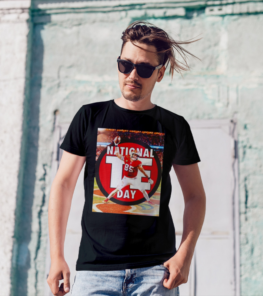National Tight Ends Day George Kittle 85 SF 49ers Game T-Shirt