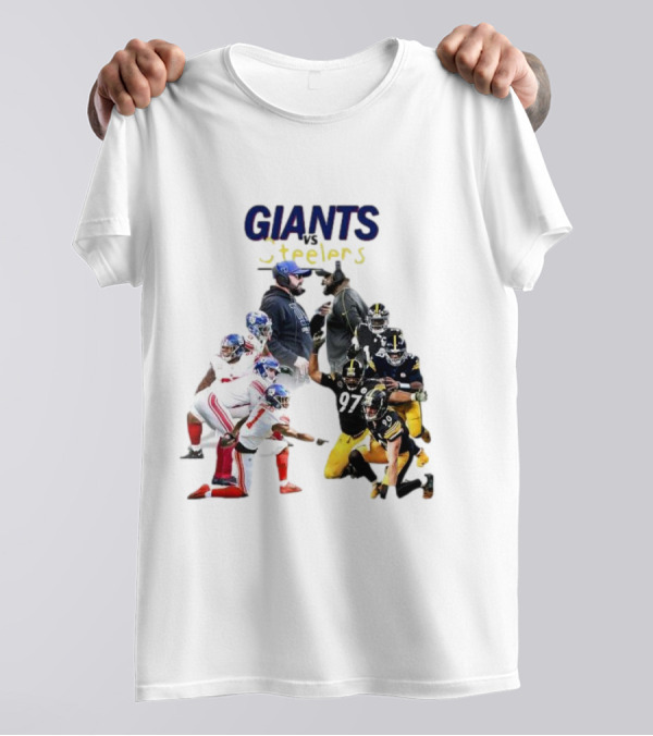 New York Giants Vs Pittsburgh Steelers Brian Daboll And Mike Tomlin Football Matchup T-Shirt