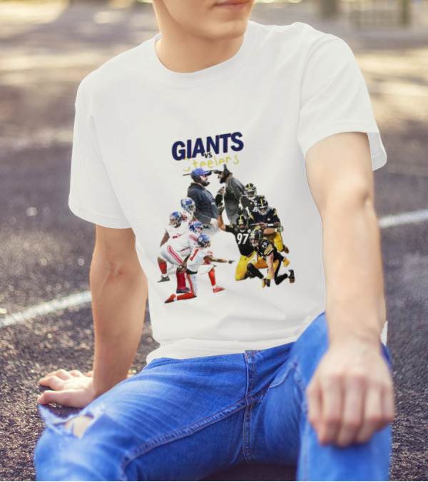 New York Giants Vs Pittsburgh Steelers Brian Daboll And Mike Tomlin Football Matchup T-Shirt