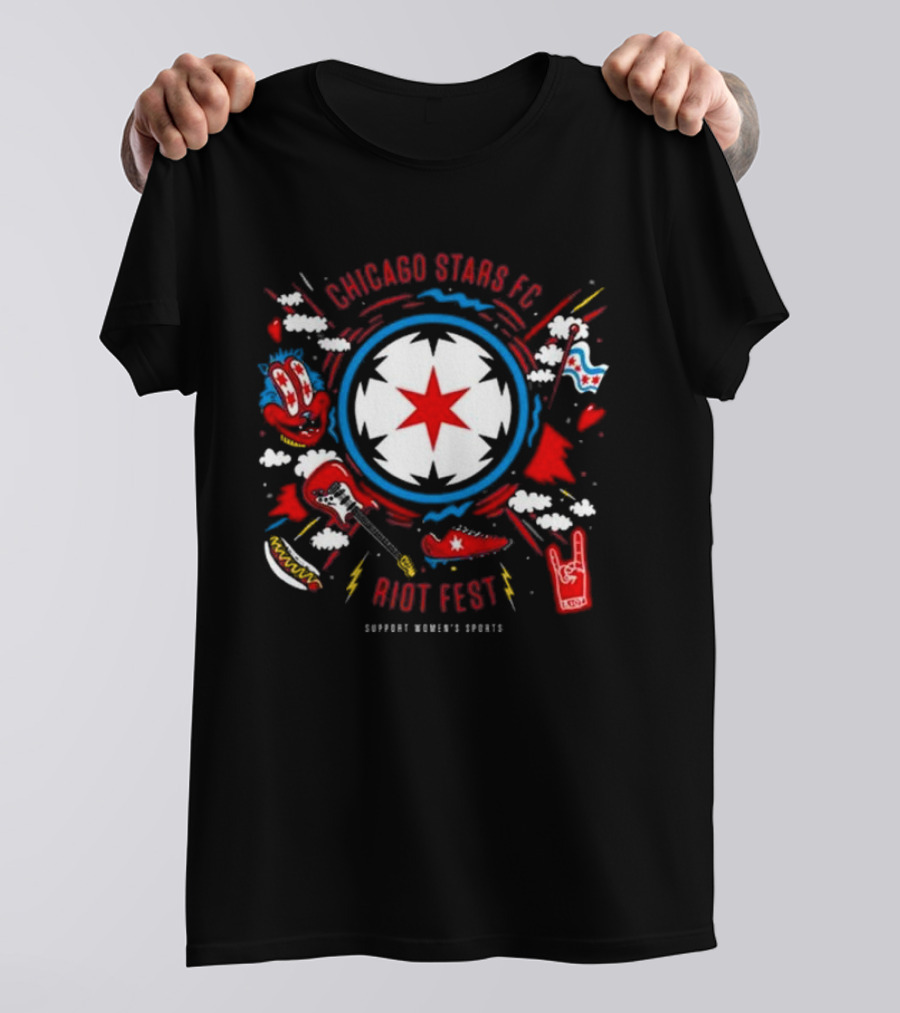 Chicago Stars FC Riot Fest Support Women's Sports T-Shirt