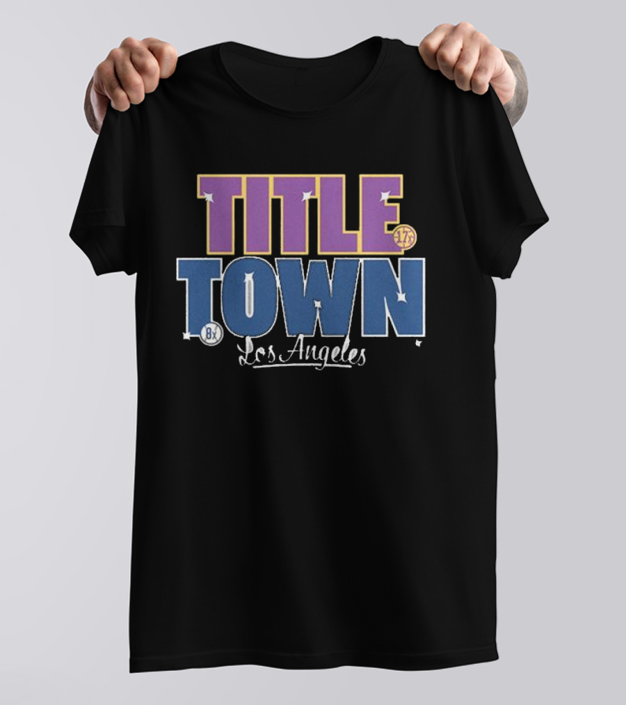 Los Angeles Dodgers 17x 8x Title Town T-Shirt