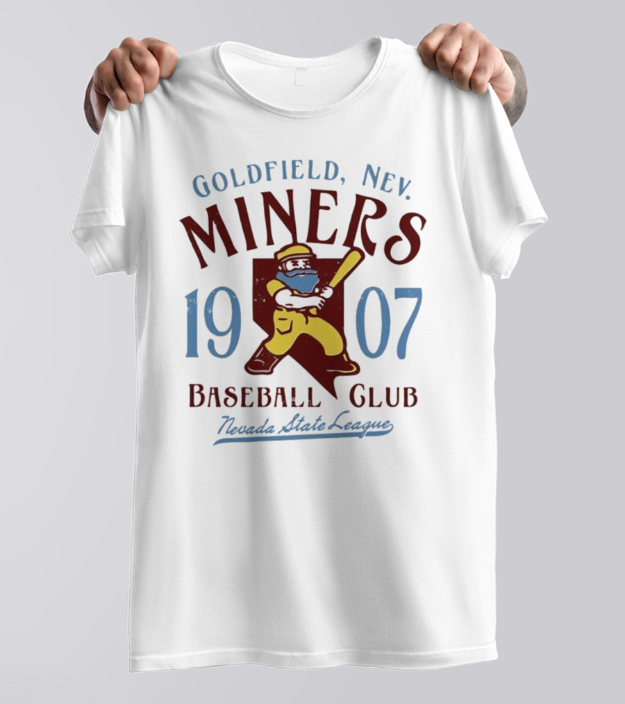 Goldfield Miners 1907 Nevada State League Baseball Club T-Shirt