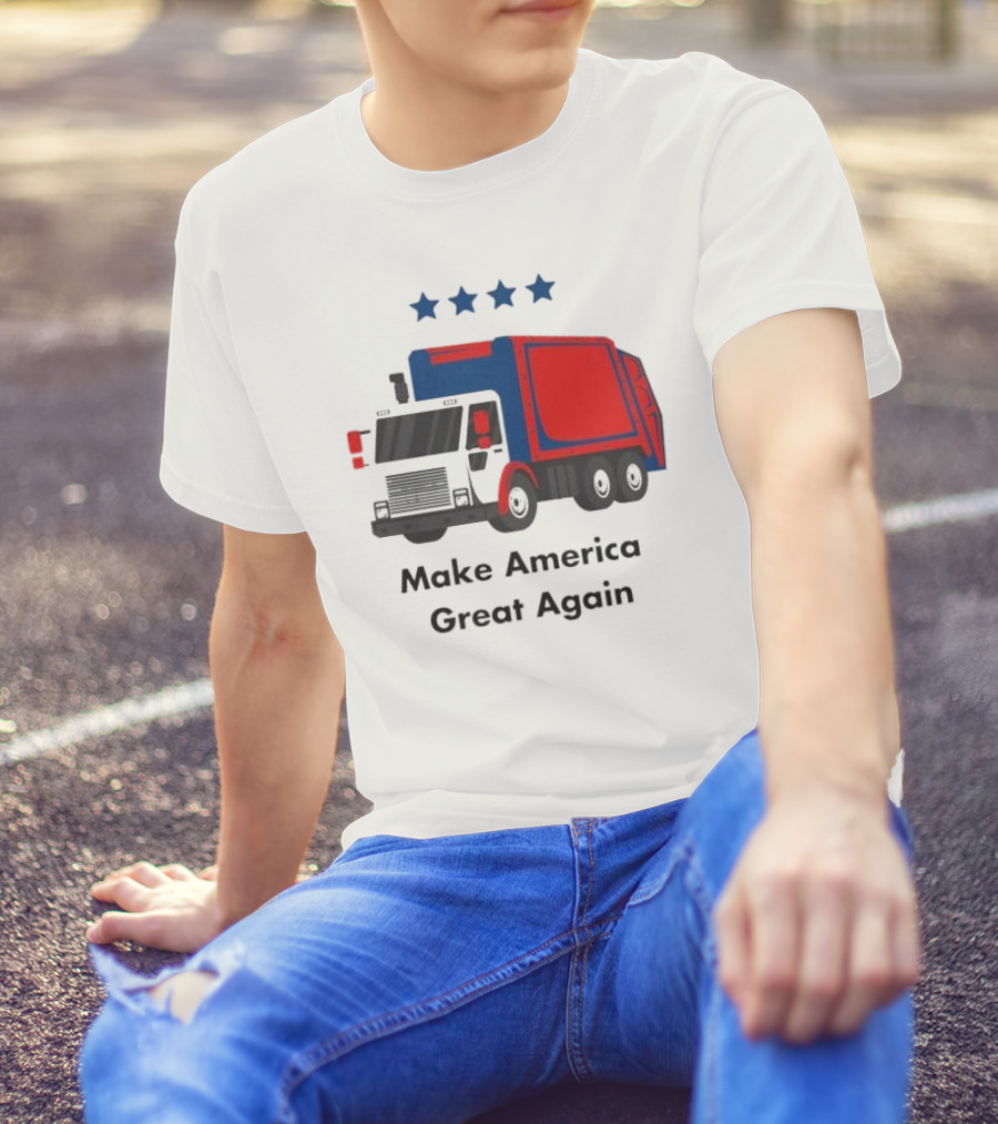 Make America Great Again Garbage Truck With Stars T-Shirt