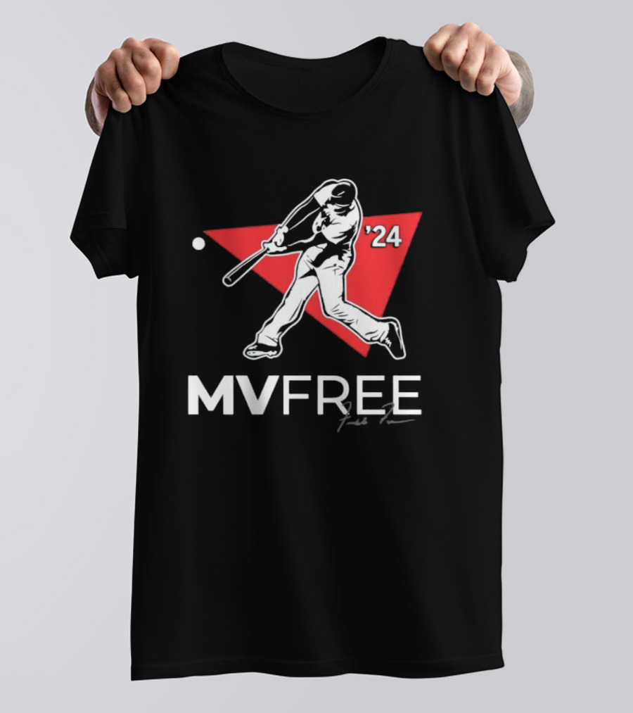 Freddie Freeman MVFree 2024 WS Signature Baseball T-Shirt