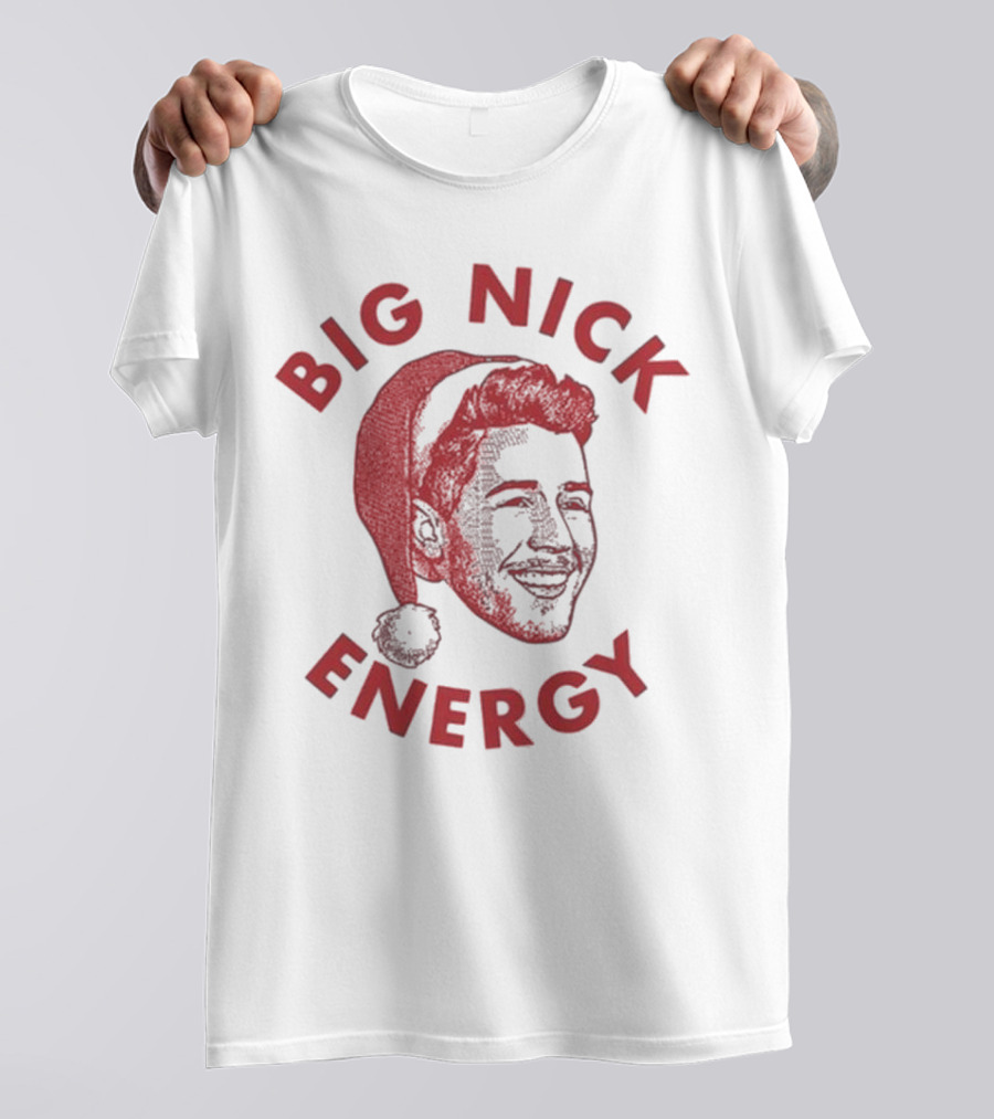 Big Nick Energy Jonas Brothers Christmas Santa Hat T-Shirt