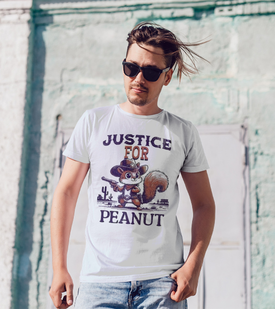 Justice For Peanut The Squirrel Cowboy T-Shirt
