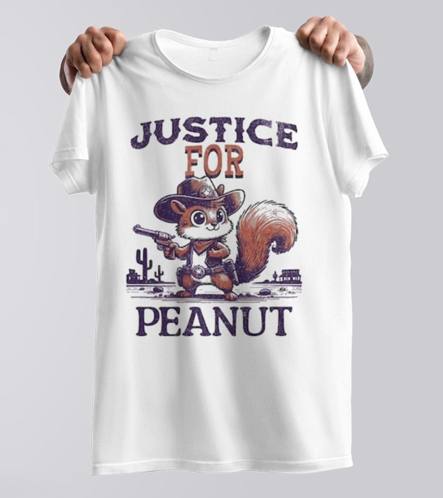 Justice For Peanut The Squirrel Cowboy T-Shirt