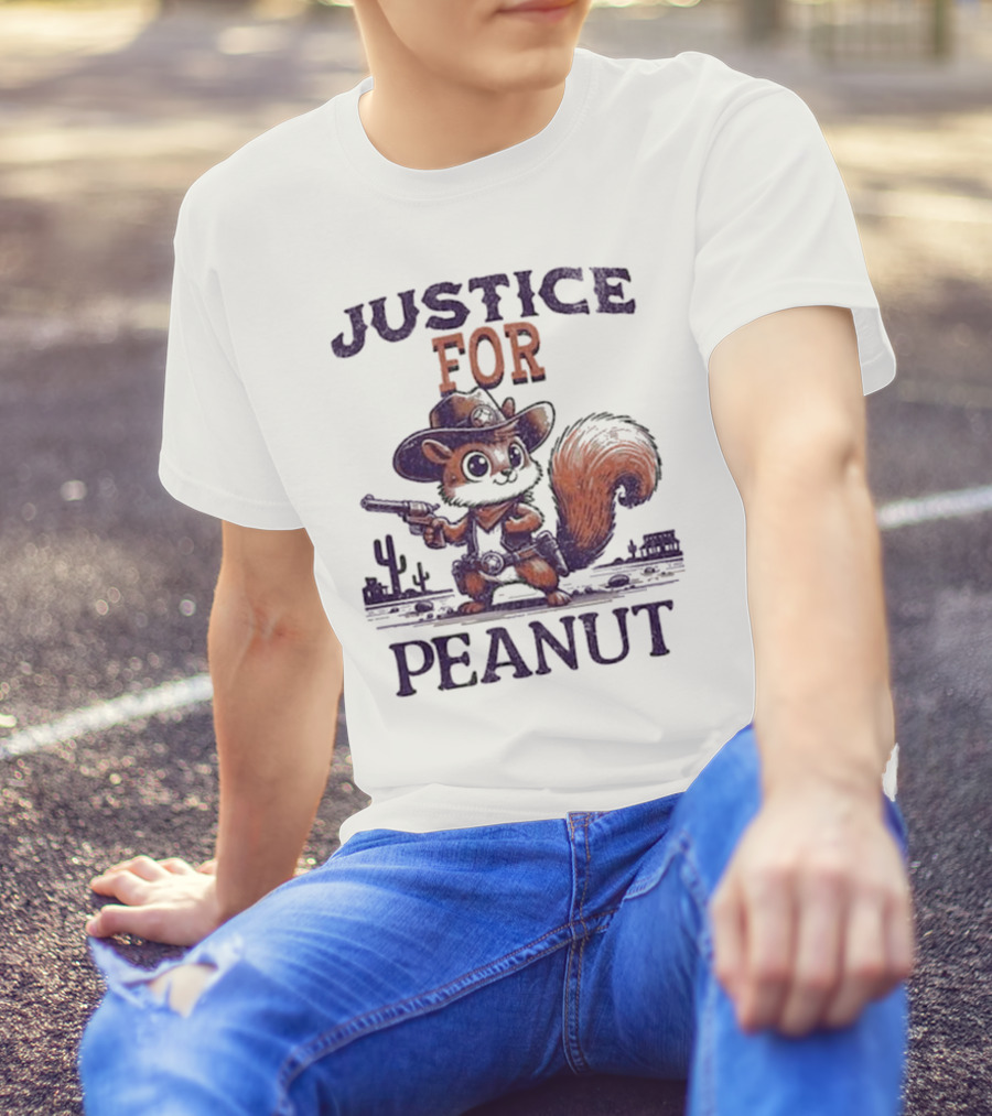 Justice For Peanut The Squirrel Cowboy T-Shirt