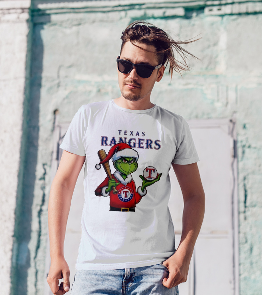 Texas Rangers Grinch Christmas 2024 MLB Grinchmas T-Shirt