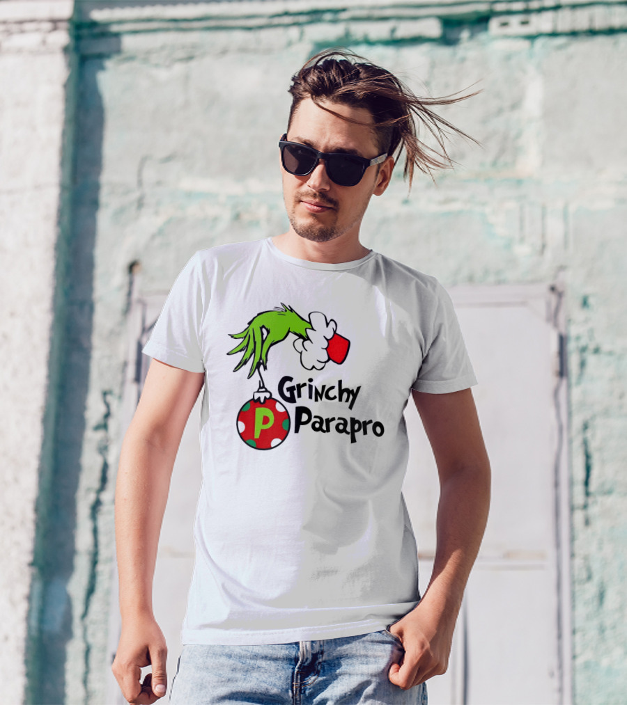 Grinchy Parapro Christmas 2024 Hand Holding T-Shirt