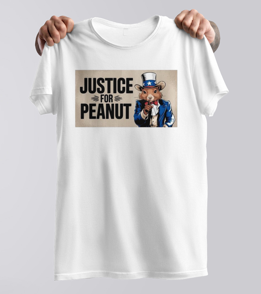 Justice For Peanut The Squirrel 2024 Uncle Sam T-Shirt