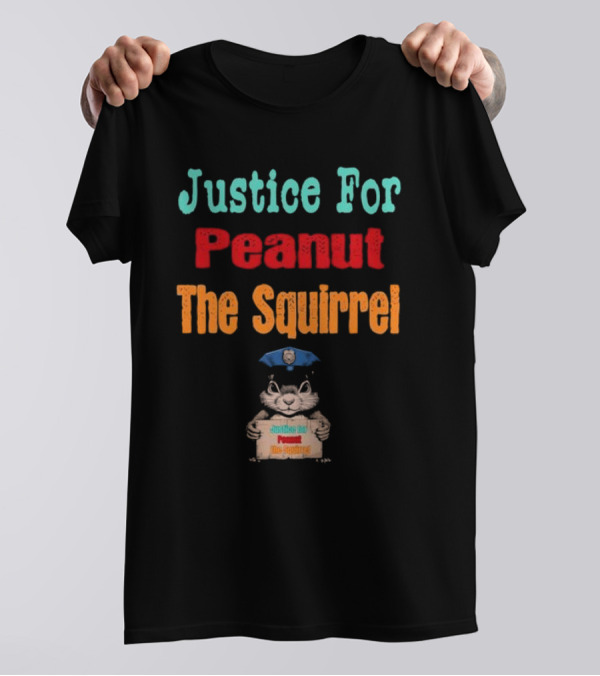 Justice For Peanut The Squirrel Officer Badge T-Shirt