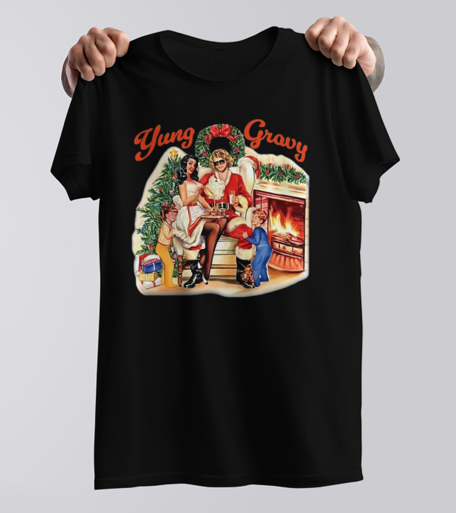 Yung Gravy St Thiccolas Holiday 2024 Fireplace Gathering T-Shirt