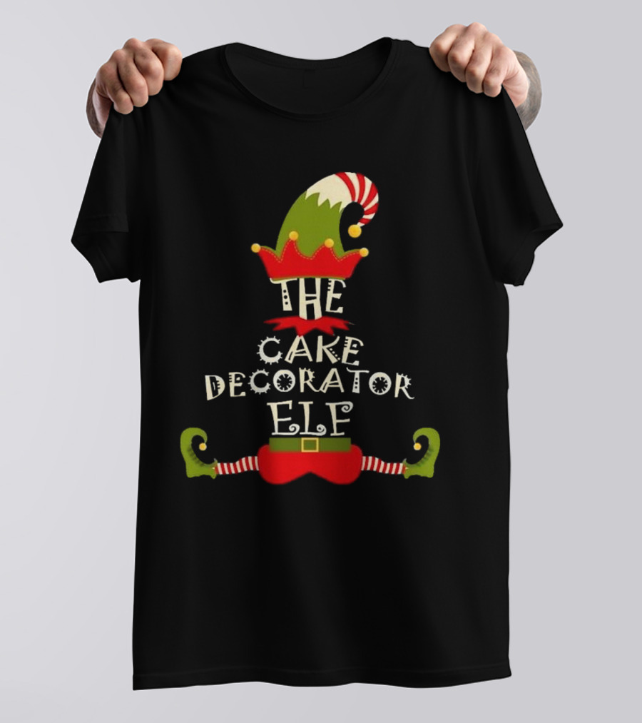 The Cake Decorator Elf Christmas Holiday T-Shirt