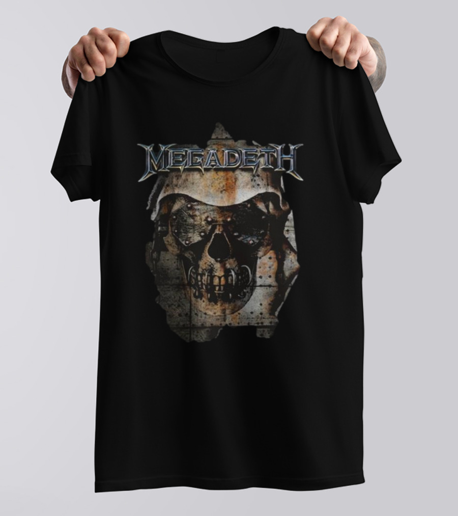 Megadeth Ripped Vic Skull T-Shirt