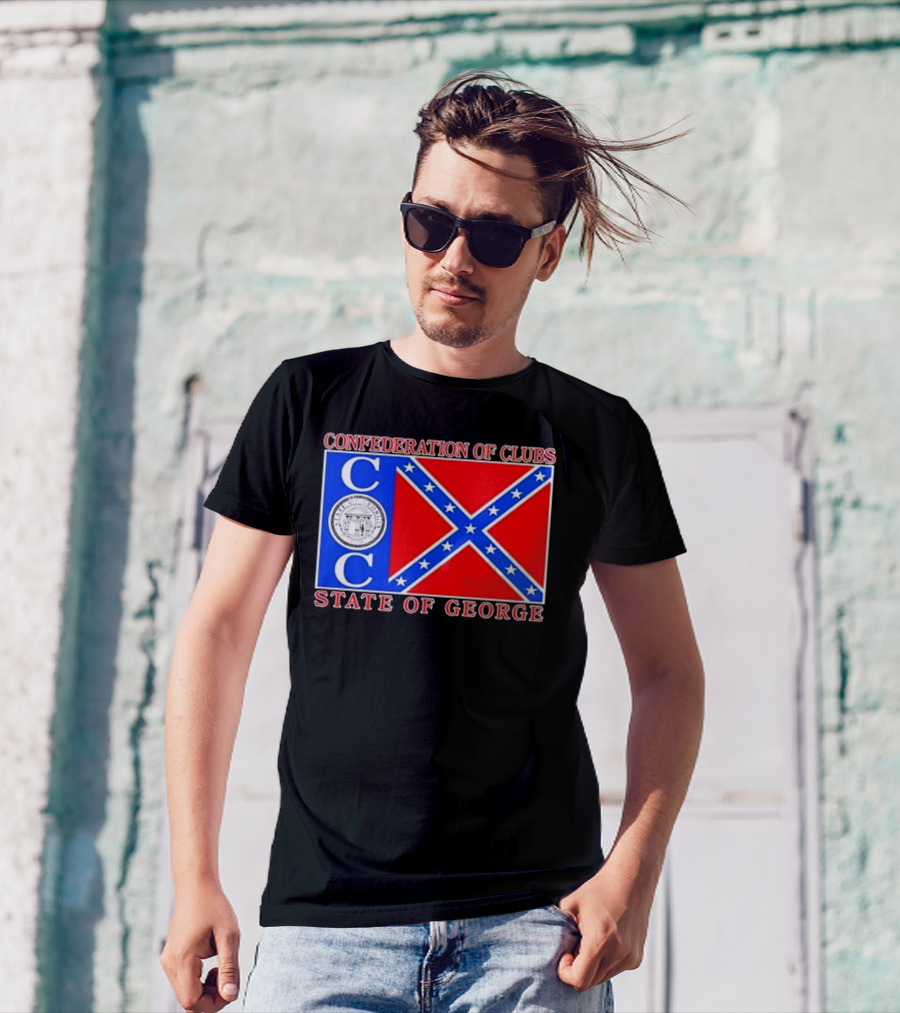 Confederation Of Clubs State Of George Flag With Seal T-Shirt