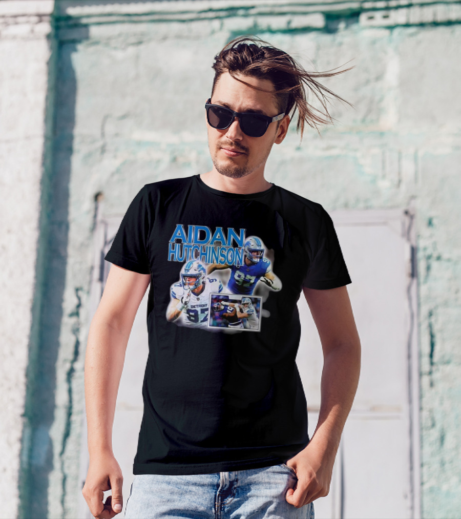 Aidan Hutchinson Detroit Lions Football T-Shirt
