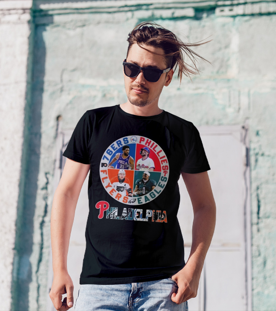 Philadelphia 76ers Phillies Eagles Flyers T-Shirt