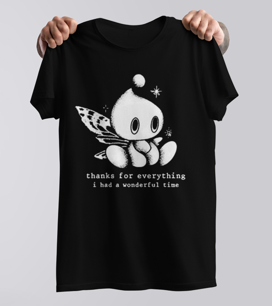 Thanks For Everything I Had A Wonderful Time Chao Fairy Character With Sparkles T-Shirt