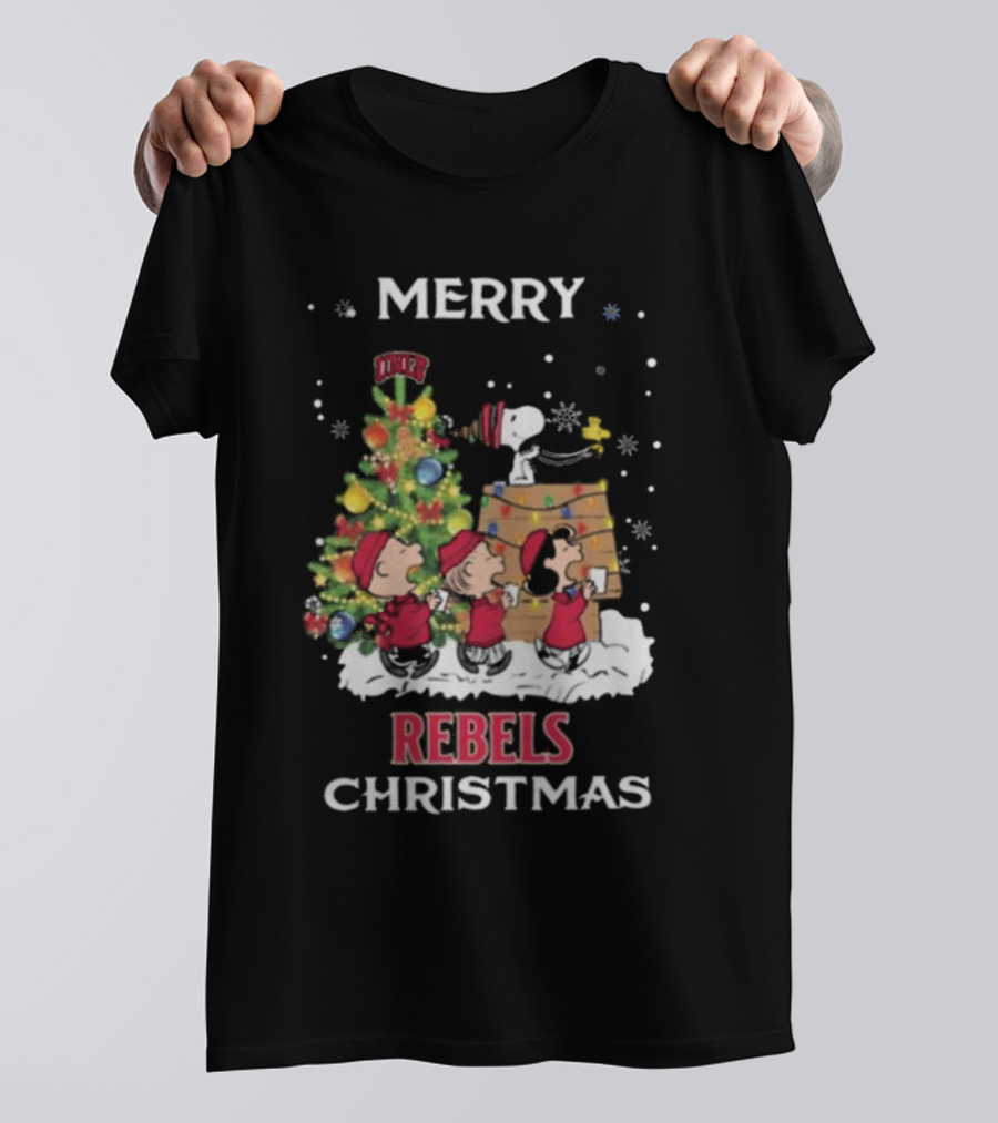 Merry Christmas UNLV Rebels X Snoopy And Friends T-Shirt