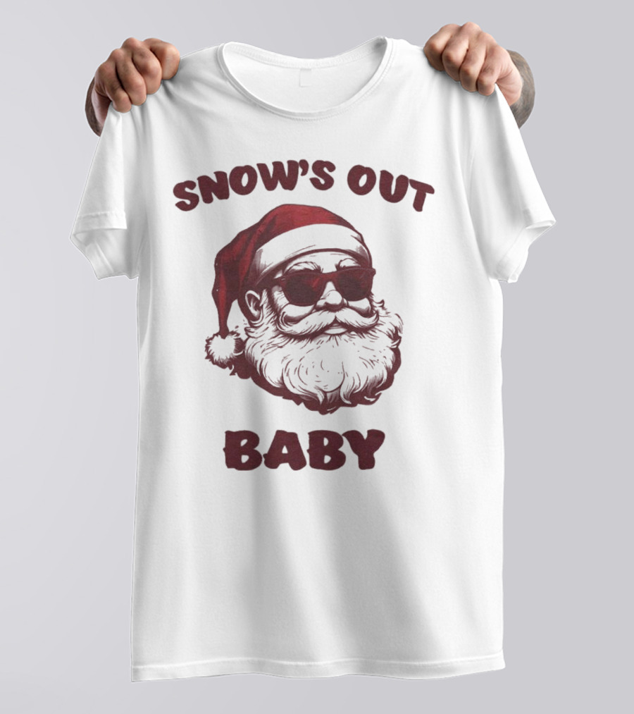 Snow’s Out Baby Santa Christmas T-Shirt