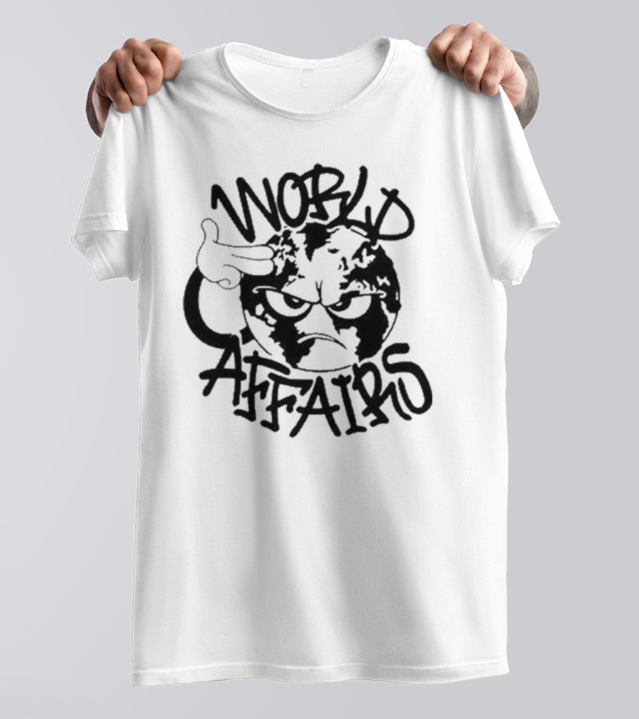 World Affairs Yung Lean Grumpy Earth Salute T-Shirt