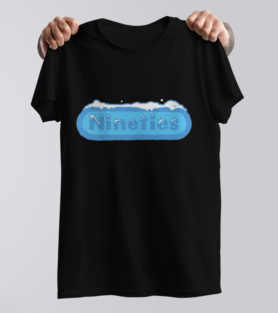 Nineties Snowy Logo Happy Christmas T-Shirt