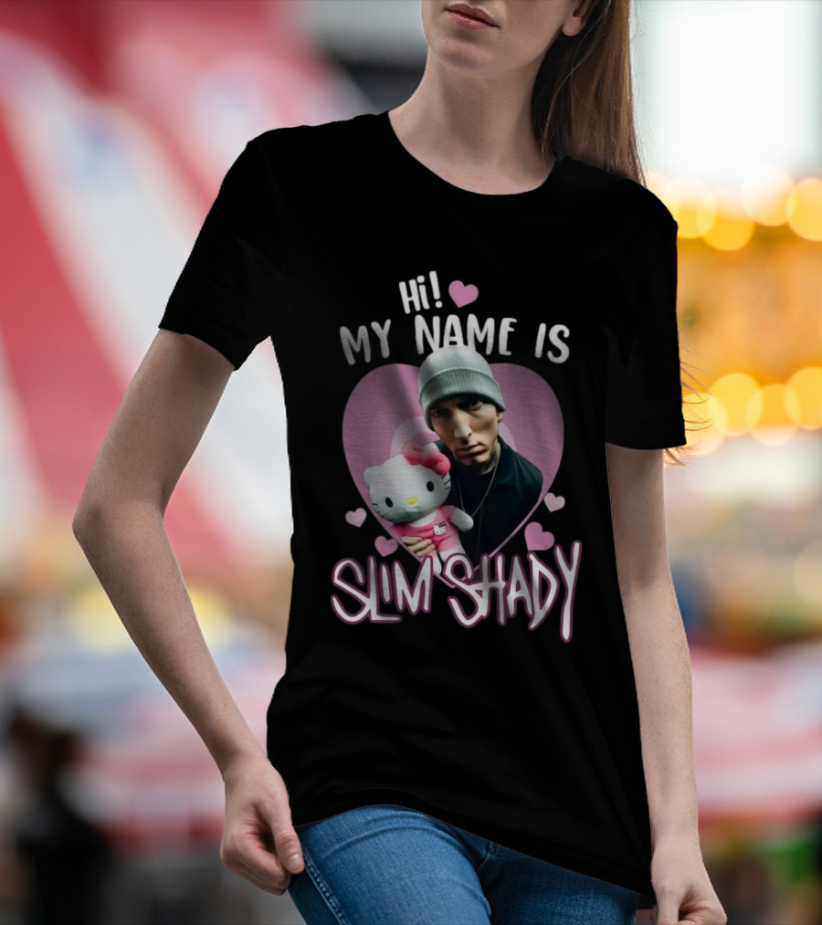 Hi My Name Is Slim Shady Eminem Hello Kitty T-Shirt
