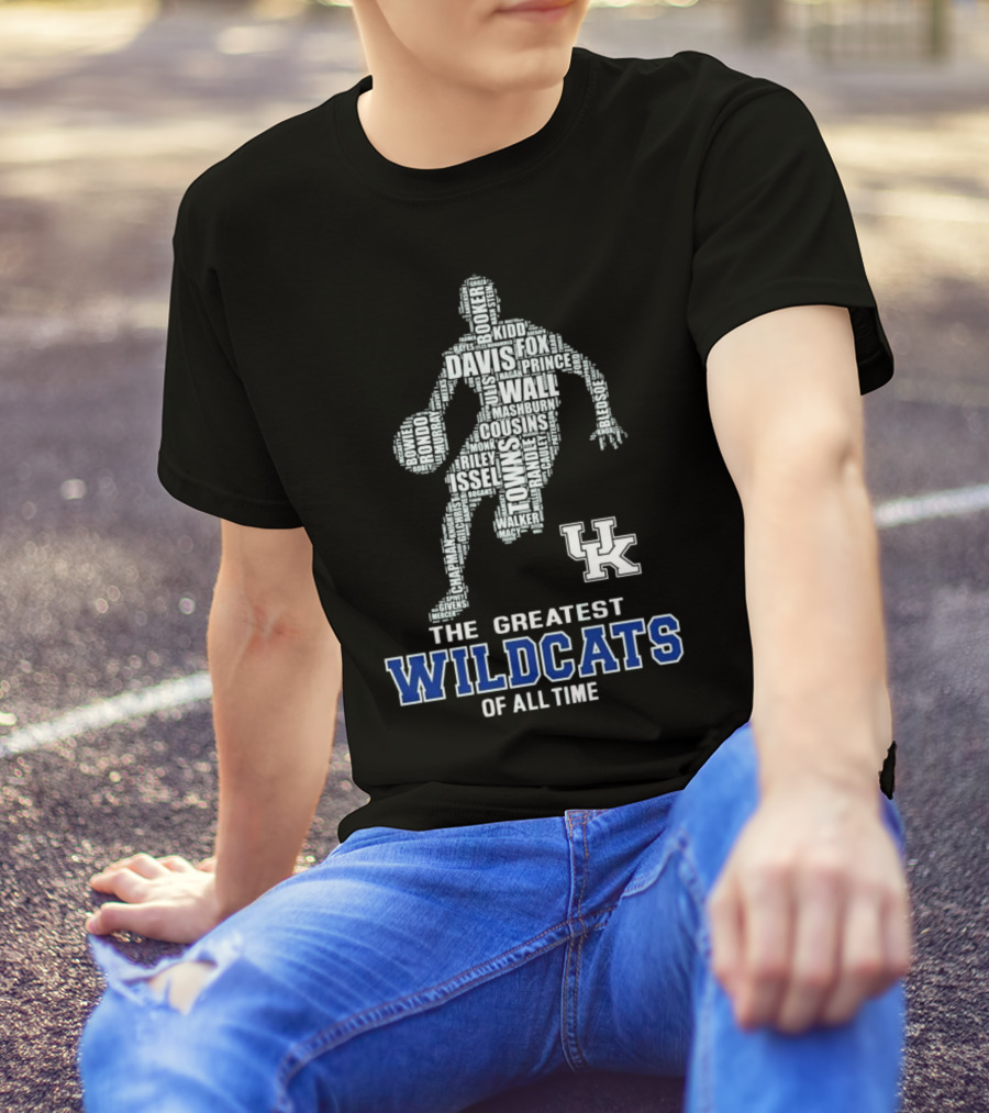 The Greatest Wildcats Of All Time UK Basketball Legends Davis Wall Cousins T-Shirt