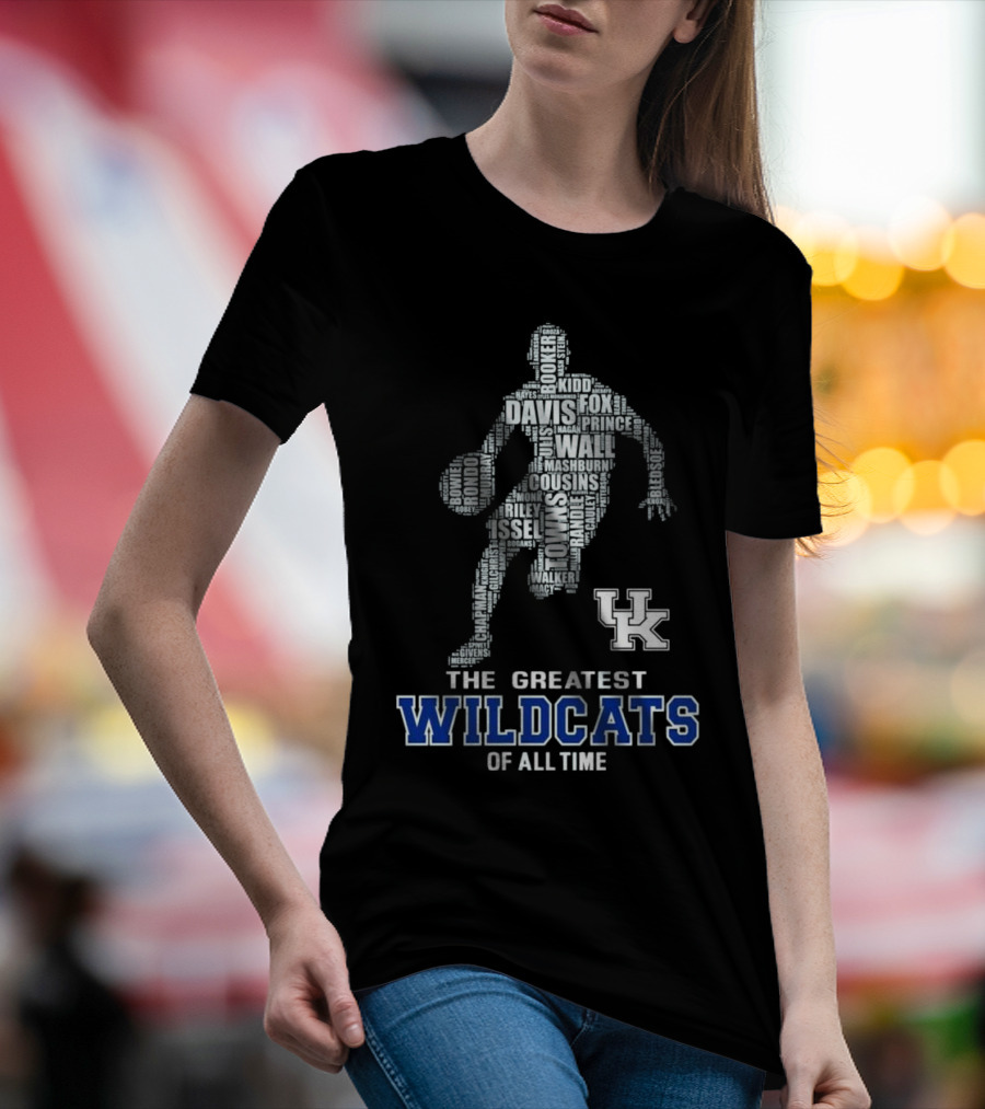 The Greatest Wildcats Of All Time UK Basketball Legends Davis Wall Cousins T-Shirt