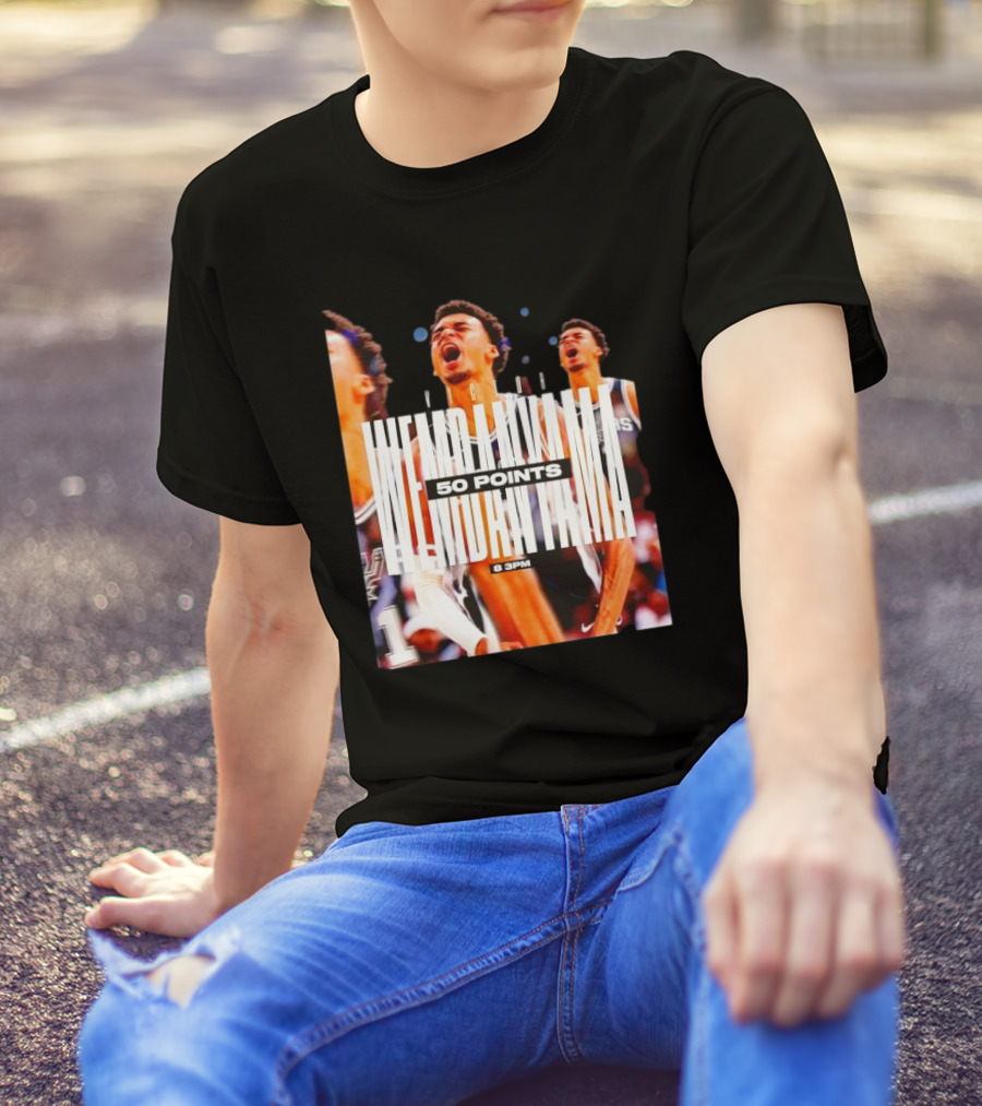 Victor Wembanyama Spurs 50 Points 8 PM T-Shirt