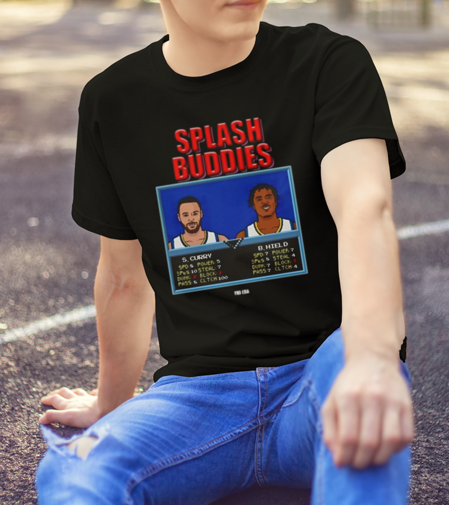 Dope Era Splash Buddies S. Curry B. Hield Retro Game T-Shirt