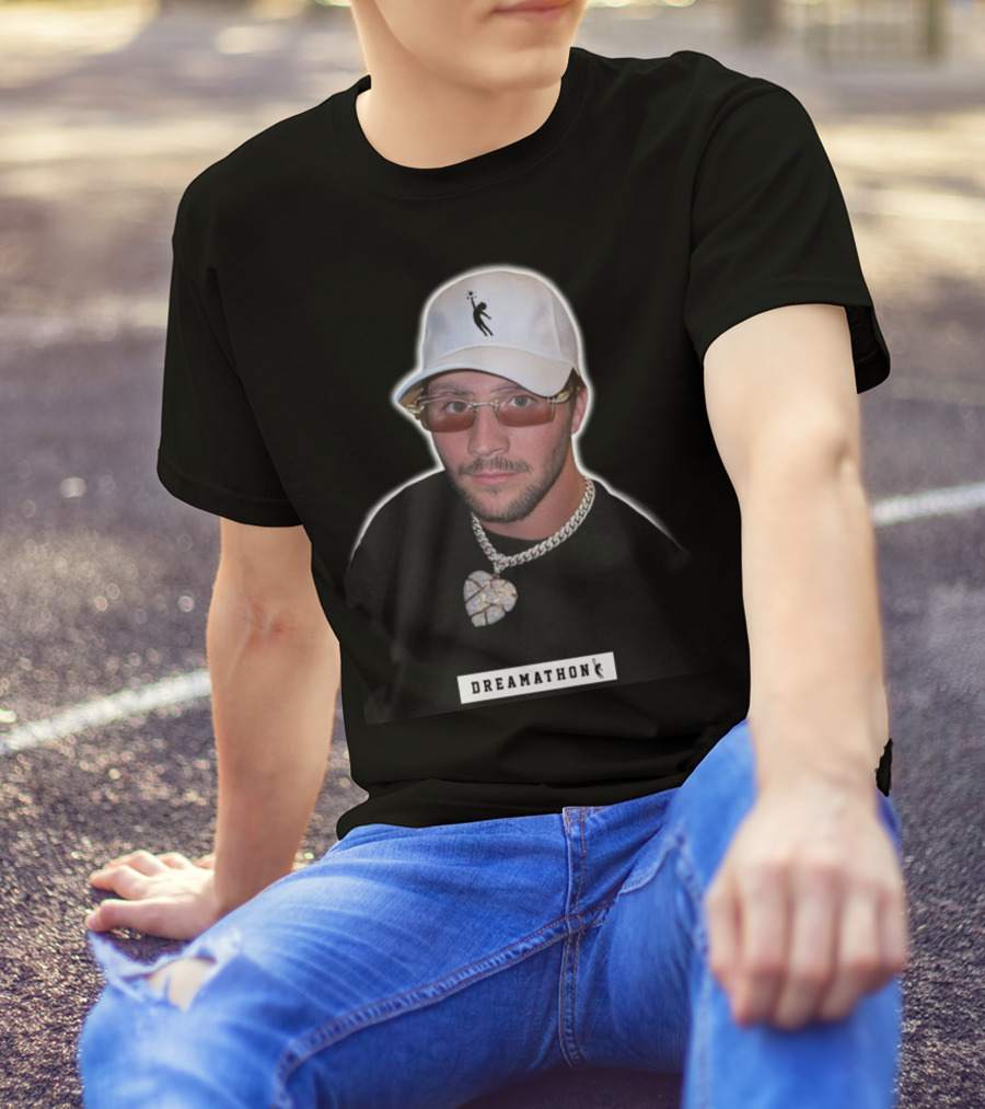 Josh Allen Dreamathon White Cap And Chain T-Shirt