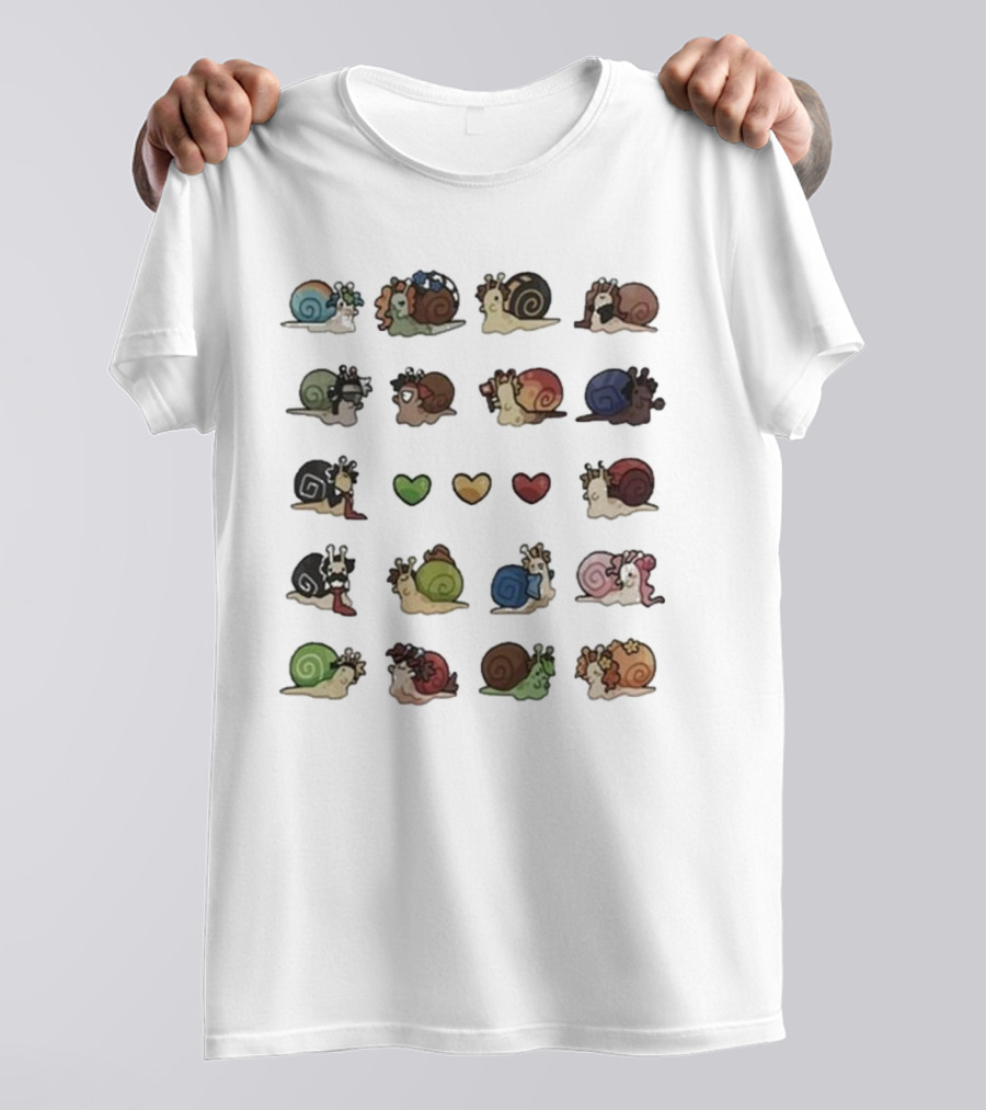 Grian Wilf Life Snails Colorful Character Collection T-Shirt
