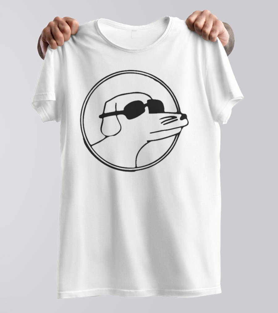 Modern Baseball Mobo Dog With Sunglasses Retro Circle T-Shirt
