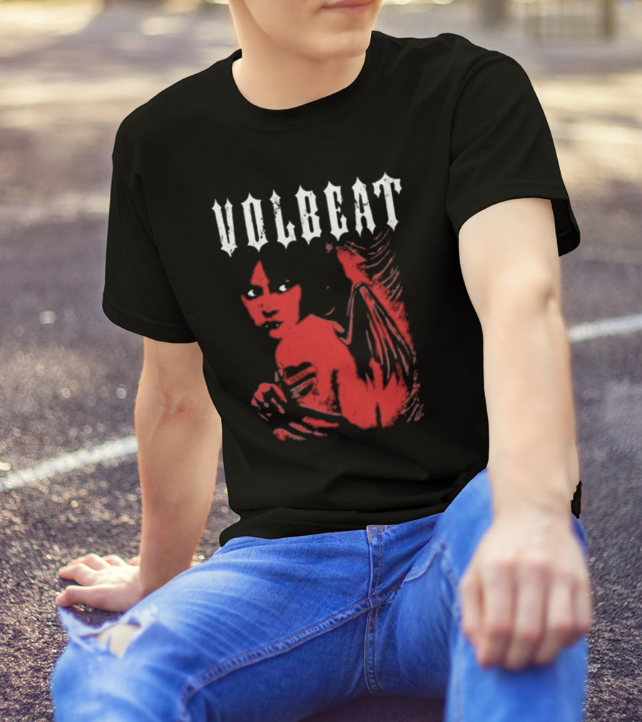 Volbeat Heaven Nor Hell Red Angel T-Shirt