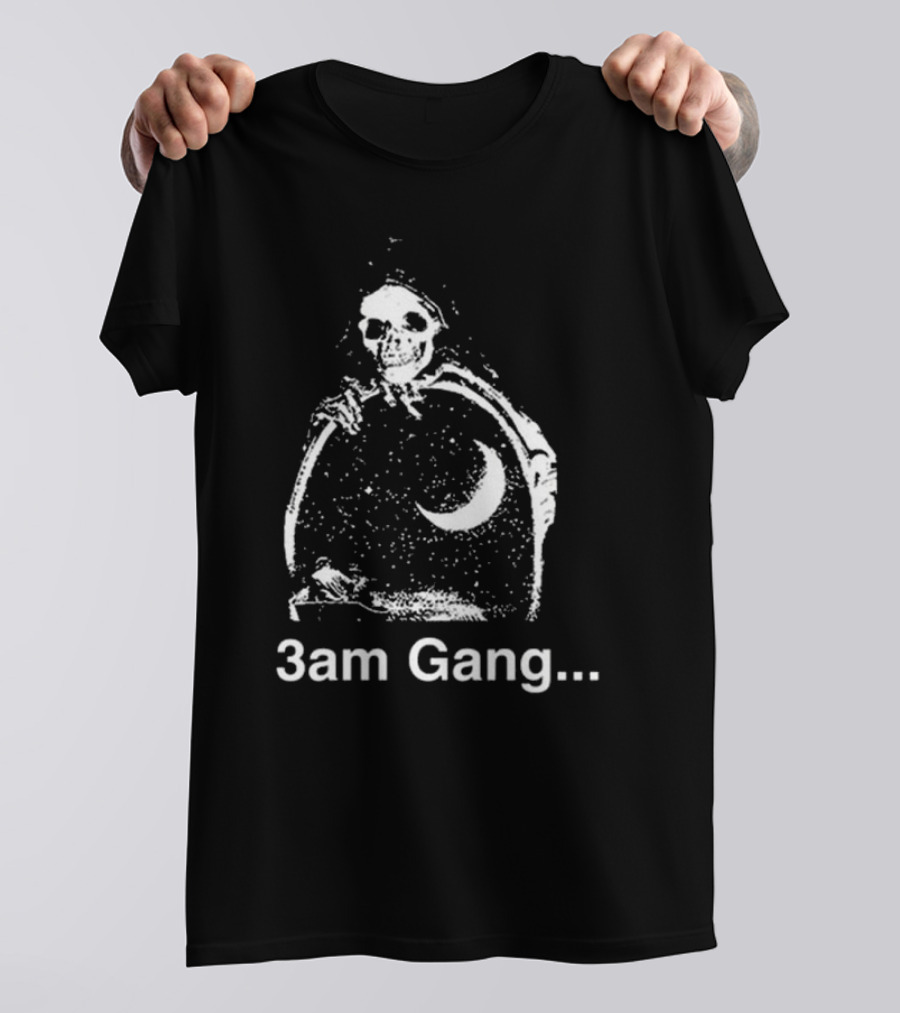 Sematary Grave Man 3am Gang Skeleton Moon T-Shirt