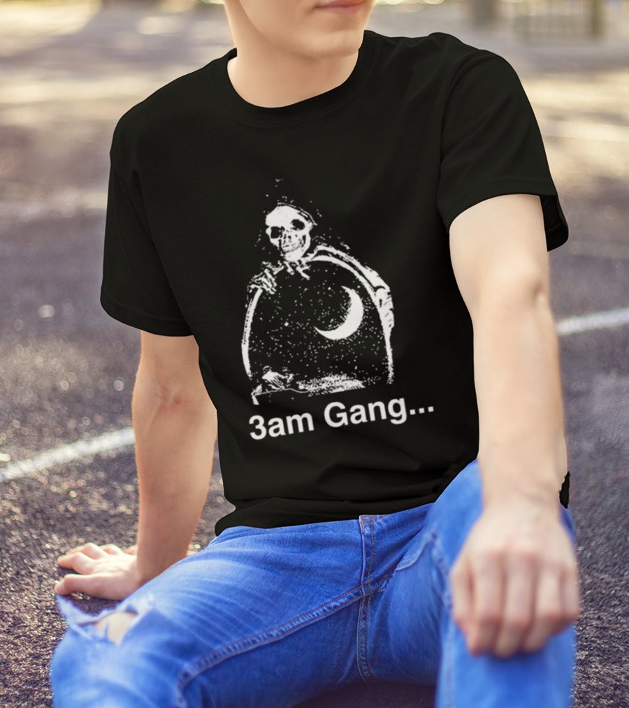 Sematary Grave Man 3am Gang Skeleton Moon T-Shirt