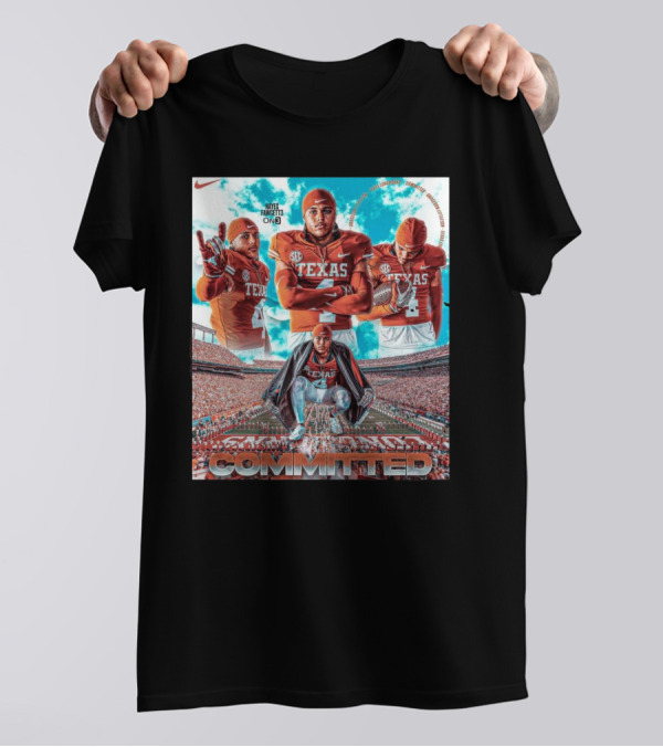 Texas Longhorns Graceson Littleton Committed Football T-Shirt