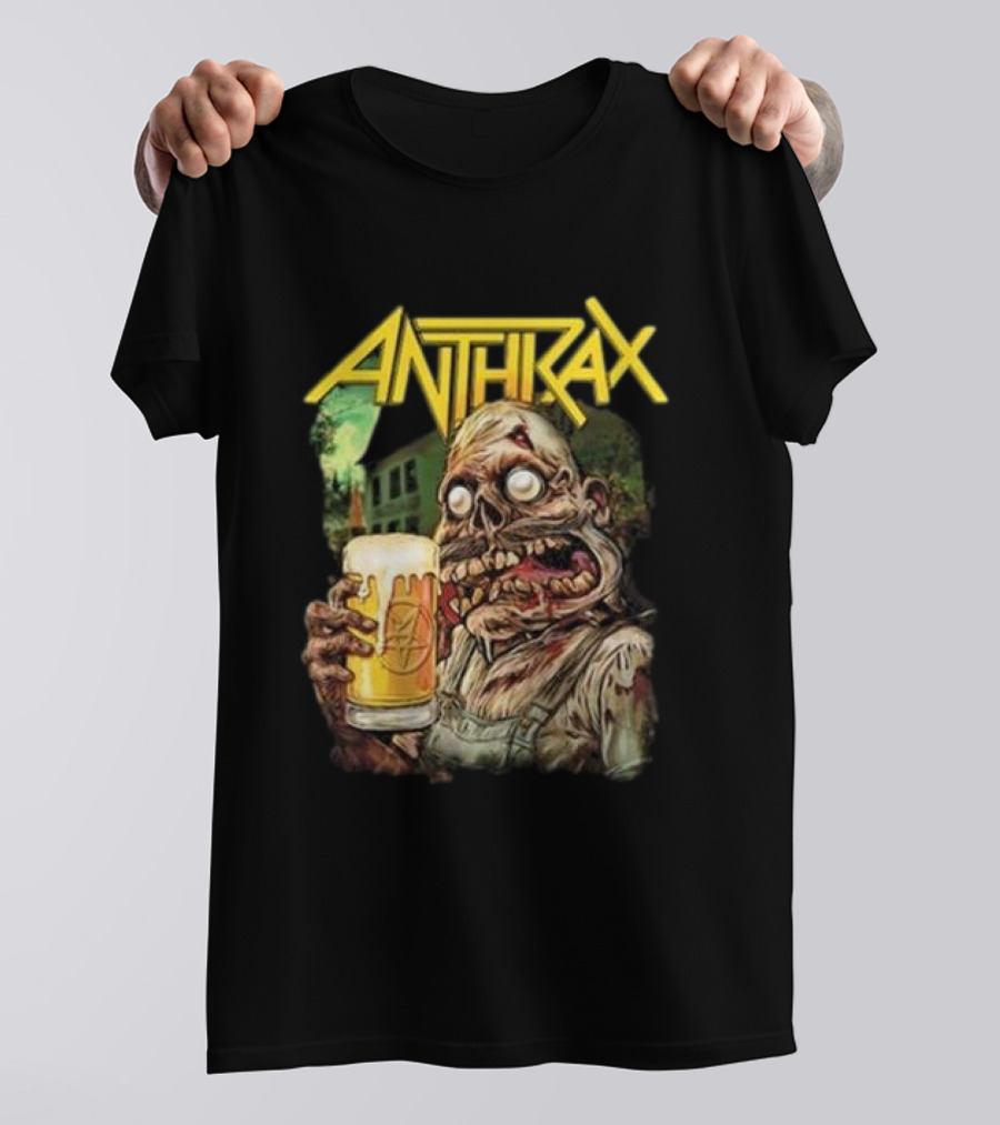 Anthrax Zombie Oktoberfest Beer Mug Brew Monster T-Shirt