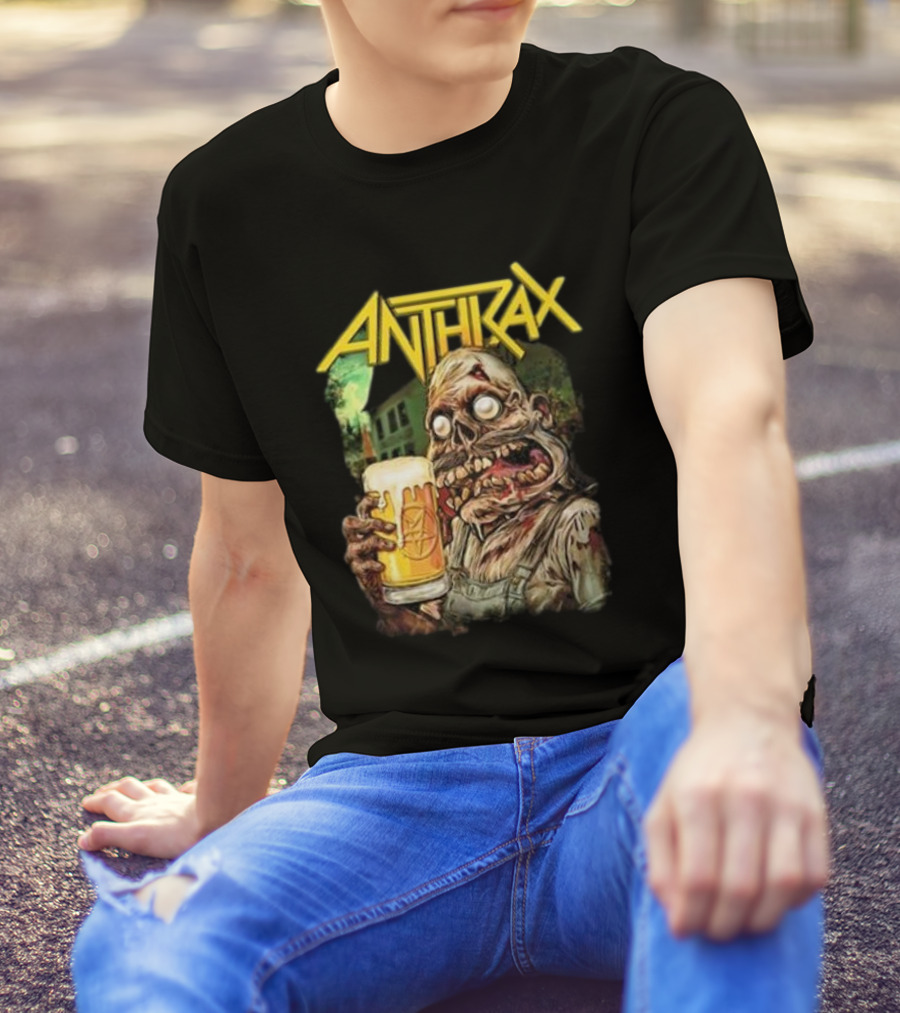 Anthrax Zombie Oktoberfest Beer Mug Brew Monster T-Shirt