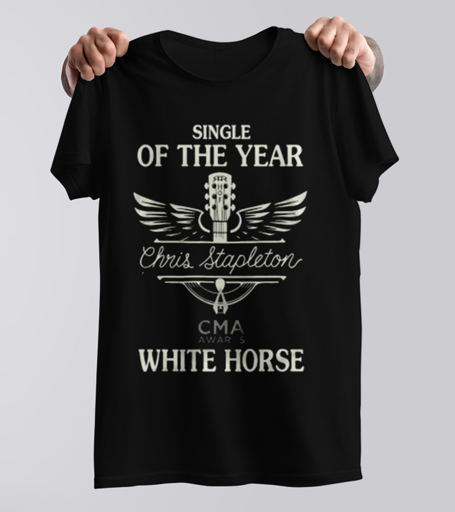 Chris Stapleton Single Of The Year CMA Awards White Horse T-Shirt