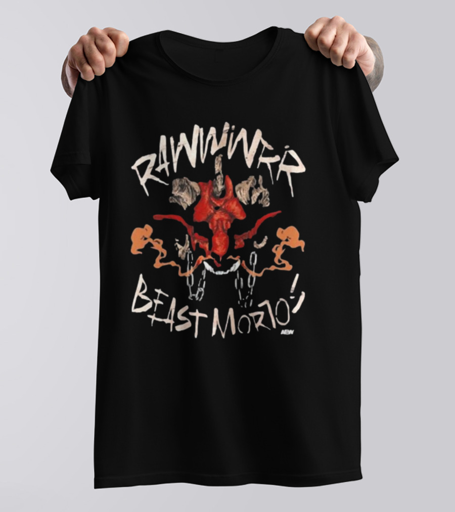 RAWWWRR Beast Mortos Skeleton Chains T-Shirt