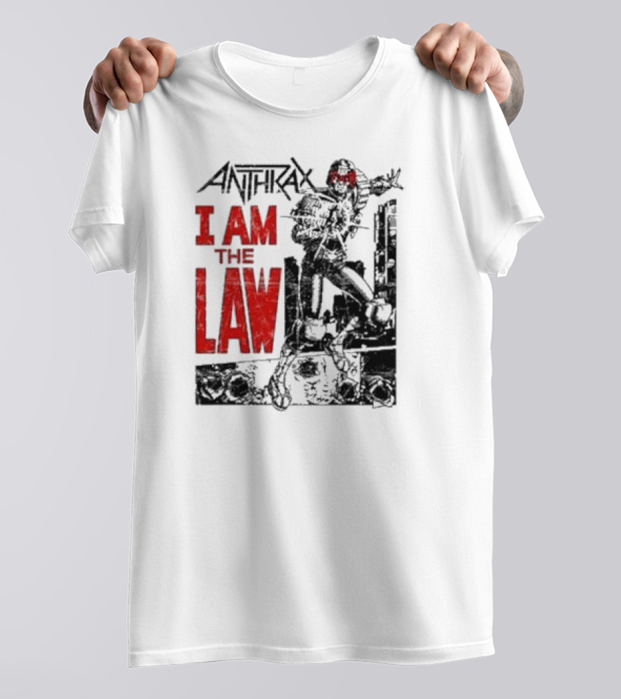 Anthrax I Am The Law Comic Judge Dredd T-Shirt