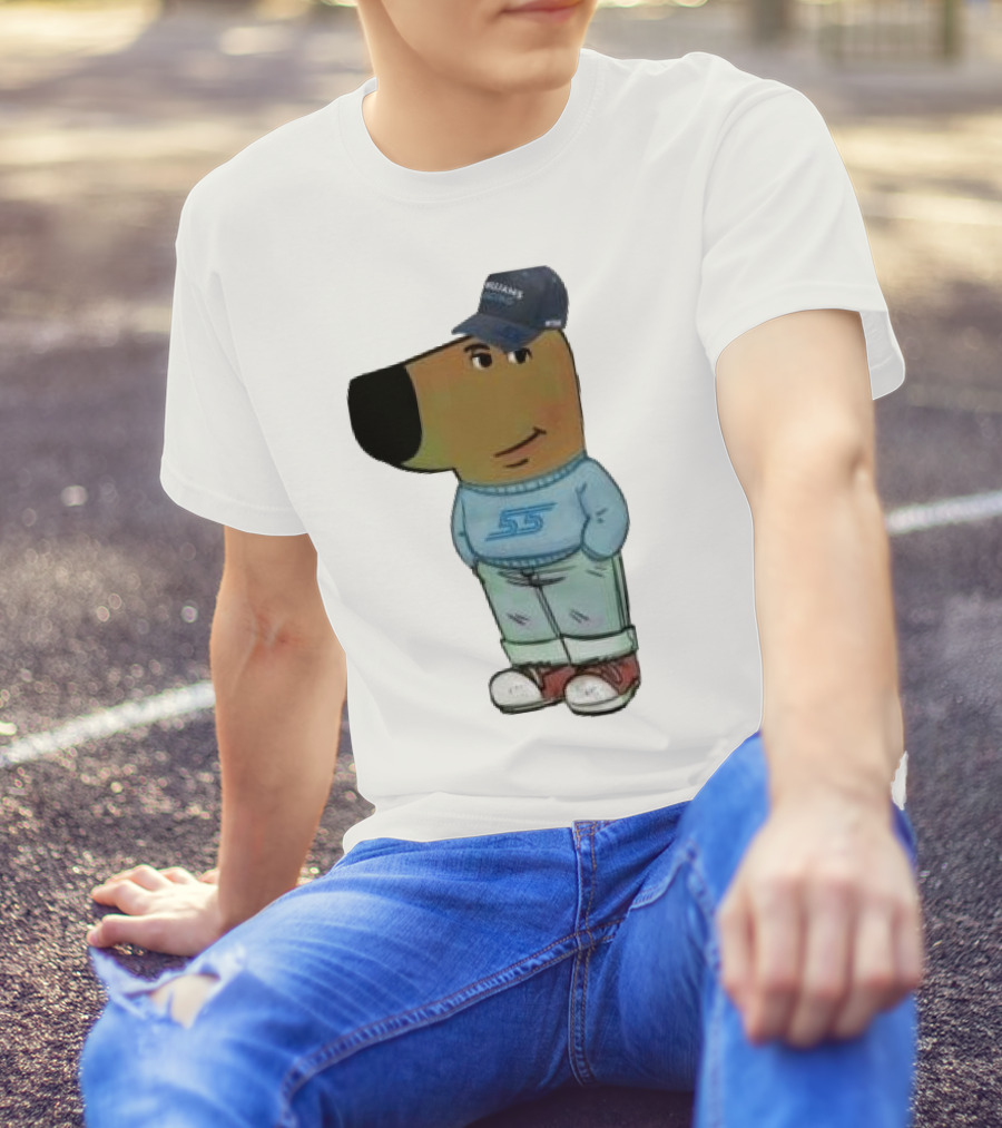 Williams Racing 55 Chill Guy Dog Hat T-Shirt