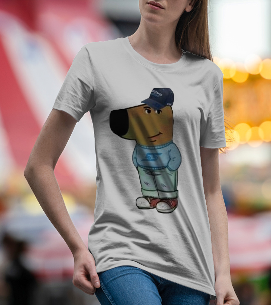 Williams Racing 55 Chill Guy Dog Hat T-Shirt